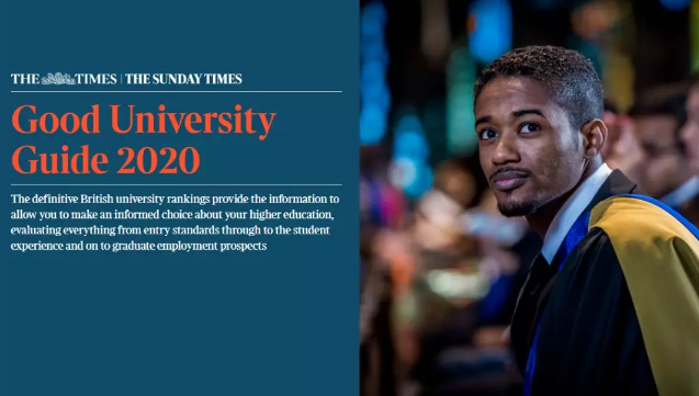 2020泰晤士报GOOD UNIVERSITY GUIDE英国大学排名发布，剑桥稳居第一！