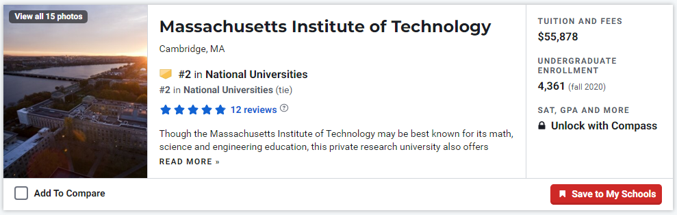 USNews公布具创新性大学排名