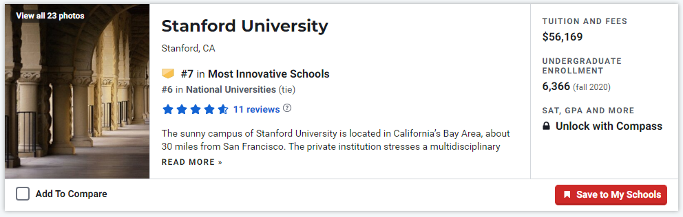 USNews公布具创新性大学排名