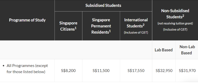 在新加坡读大学，一年要花多少钱？