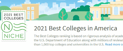 2021年Niche美国大学排名发布！MIT蝉联榜首！